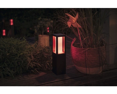 PHILIPS Hue White And Color Ambiance LED Sokkellamp Impress Zwart 24V (excl. Transformator) 2 PHILIPS Hue White And Color Ambiance LED Sokkellamp Impress Zwart 24V (excl. Transformator) - Afbeelding 2