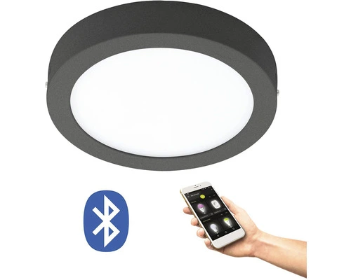 EGLO CROSSLINK-C LED Plafonniere Argolis-C Ø 22,5 Cm CCT Antraciet 2 EGLO CROSSLINK-C LED Plafonniere Argolis-C Ø 22,5 Cm CCT Antraciet - Afbeelding 2