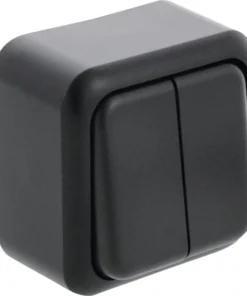 Q-LINK Opbouw Serieschakelaar Zwart