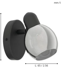 EGLO Plafondspot Pollica 1-lichts Zwart -Binnenverlichting Verkoopwinkel DV 8 10079464 06 4c DE 20210126051653