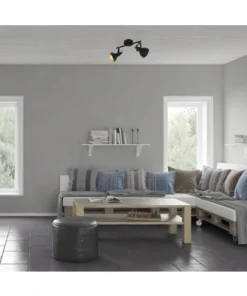 FLAIR Opbouwspot Alrakis 2-lichts Zwart-goud -Binnenverlichting Verkoopwinkel DV 8 10090312 04 4c DE 20210304051654