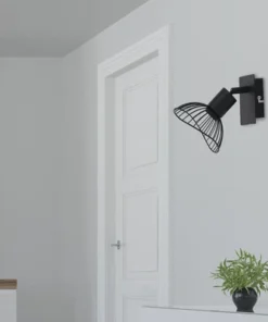 FLAIR Wandspot Acamar 1-lichts Zwart