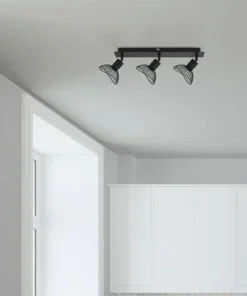 FLAIR Plafondspot Acamar 3-lichts Zwart