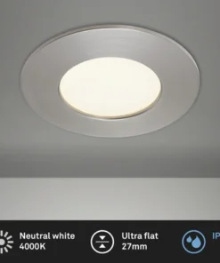 BRILONER LED Inbouwspot 7113 Ø 85 Mm Nikkel Mat