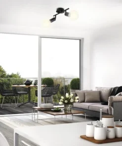 BRILONER Plafondspot 2-lichts Zwart -Binnenverlichting Verkoopwinkel DV 8 10104890 05 4c DE 20210122131758