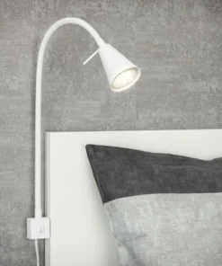 BRILONER LED Wandlamp Met Bevestigingsplaat Wit