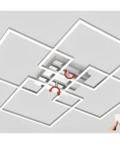 BRILONER LED Plafondlamp 3131-018 Alu-chroom