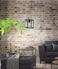 BRILONER Hanglamp Black Steel Zwart