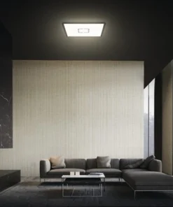 BRILONER LED Plafonniere 3390-015 Met Backlight 29x29 Cm Zwart -Binnenverlichting Verkoopwinkel DV 8 10104972 04 4c DE 20210126051653