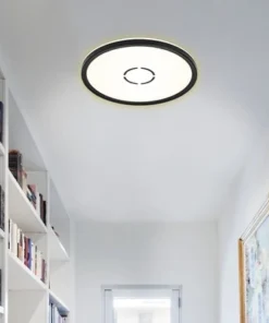 BRILONER LED Plafonniere 3391-015 Met Backlight Ø 29 Cm Zwart