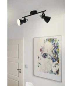 EGLO LED Plafondspot Seras 2 2-lichts Zwart