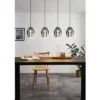 EGLO Hanglamp Estanys 4-lichts Nikkel/zwart