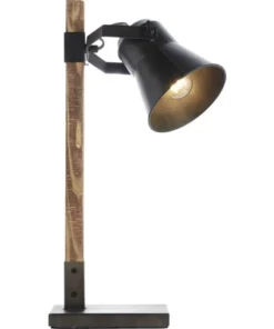 BRILLIANT Tafellamp Decca Zwart/bruin -Binnenverlichting Verkoopwinkel DV 8 10137777 02 4c DE 20190717051755