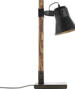 BRILLIANT Tafellamp Decca Zwart/bruin -Binnenverlichting Verkoopwinkel DV 8 10137777 11 4c DE 20190717051755