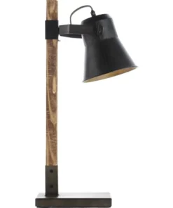 BRILLIANT Tafellamp Decca Zwart/bruin -Binnenverlichting Verkoopwinkel DV 8 10137777 27 4c DE 20190717051755