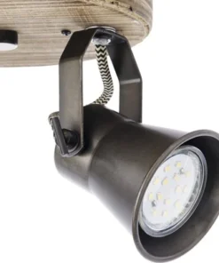 BRILLIANT Opbouwspot Dorisa 2-lichts Zwart/bruin -Binnenverlichting Verkoopwinkel DV 8 10137782 07 4c DE 20190717051755