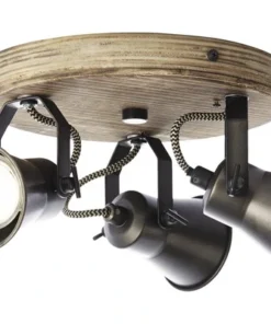 BRILLIANT Opbouwspot Dorisa 3-lichts Zwart/bruin -Binnenverlichting Verkoopwinkel DV 8 10137792 03 4c DE 20201016101650