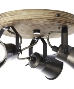 BRILLIANT Opbouwspot Dorisa 3-lichts Zwart/bruin -Binnenverlichting Verkoopwinkel DV 8 10137792 04 4c DE 20190717051755