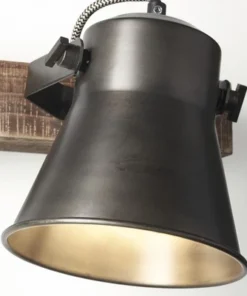 BRILLIANT Opbouwspot Op Balk Decca 1-lichts Zwart/bruin -Binnenverlichting Verkoopwinkel DV 8 10137804 11 4c DE 20190716131759