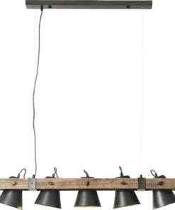 BRILLIANT Hanglamp Decca 5-lichts Hout-zwart -Binnenverlichting Verkoopwinkel DV 8 10137805 08 4c DE 20201015104754