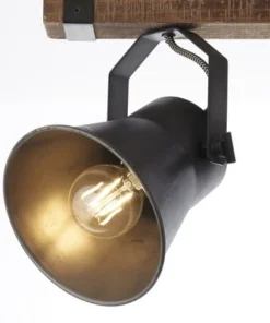 BRILLIANT Opbouwspot Op Balk Decca 2-lichts Zwart/bruin -Binnenverlichting Verkoopwinkel DV 8 10137810 10 4c DE 20190717051754