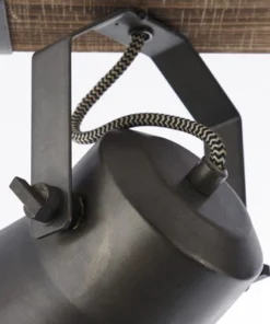 BRILLIANT Opbouwspot Op Balk Decca 2-lichts Zwart/bruin -Binnenverlichting Verkoopwinkel DV 8 10137810 11 4c DE 20190717051754