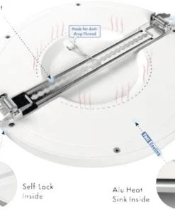 SYLVANIA LED Inbouwspot Start Eco 5-in-1 Met Bewegingssensor Ø 226 Mm Wit -Binnenverlichting Verkoopwinkel DV 8 10145182 03 4c DE 20200423084652