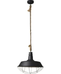 BRILLIANT Hanglamp Rope Zwart
