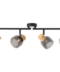 BRILLIANT Opbouwspot Flaka 4-lichts Kurk/metaal Zwart -Binnenverlichting Verkoopwinkel DV 8 10150678 04 4c DE 20190729144758