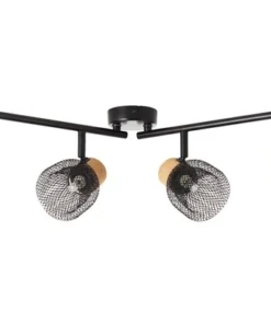 BRILLIANT Opbouwspot Flaka 4-lichts Kurk/metaal Zwart -Binnenverlichting Verkoopwinkel DV 8 10150678 07 4c DE 20190729144758