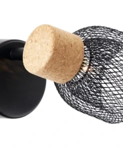 BRILLIANT Wandspot Flaka Kurk/metaal Zwart -Binnenverlichting Verkoopwinkel DV 8 10150761 03 4c DE 20190727211656