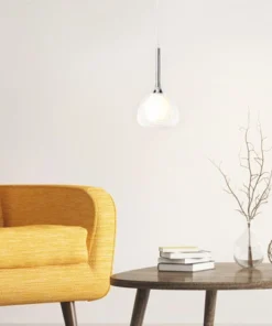 BRILLIANT Hanglamp Hadan Chroom-wit