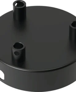 CALEX Plafondplaat Ø100 Mm 3-gats Zwart