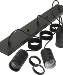 CALEX Pendel Balk Met 3x Fitting E27 Zwart