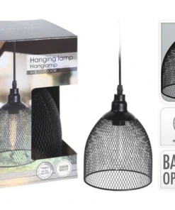 Hanglamp Zwart Ø 16 Cm H 21 Cm