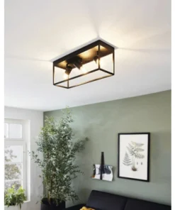 EGLO Plafondlamp Silentina 3-lichts Zwart
