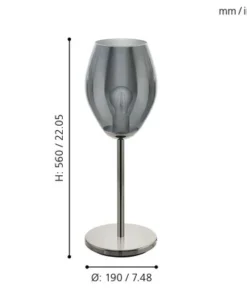 EGLO Tafellamp Estanys Nikkel/zwart -Binnenverlichting Verkoopwinkel DV 8 10156526 10 4c DE 20210125214656
