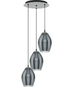 EGLO Hanglamp Estanys 3-lichts Nikkel/zwart -Binnenverlichting Verkoopwinkel DV 8 10156562 07 4c DE 20221111114651