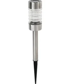 LED Solar Buitenlamp Op Spies 43 Cm RVS-look