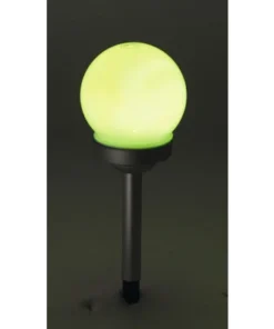 LED Solar Sokkellamp Met Bol Ø 10 Cm RGBW 33 Cm Zilver -Binnenverlichting Verkoopwinkel DV 8 10183105 06 4c DE 20211025212444