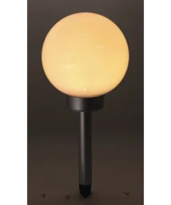 LED Solar Sokkellamp Met Bol Ø 20 Cm RGBW 50 Cm Zilver -Binnenverlichting Verkoopwinkel DV 8 10183106 03 4c DE 20211025212344