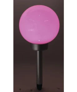 LED Solar Sokkellamp Met Bol Ø 20 Cm RGBW 50 Cm Zilver -Binnenverlichting Verkoopwinkel DV 8 10183106 04 4c DE 20211025213018