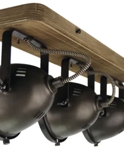 CHERICONI Plafondspot Bella 3-lichts Hout-grijs -Binnenverlichting Verkoopwinkel DV 8 10185099 03 4c NL 20201229104655