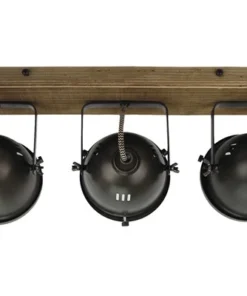 CHERICONI Plafondspot Bella 3-lichts Hout-grijs -Binnenverlichting Verkoopwinkel DV 8 10185099 04 4c NL 20201229104655