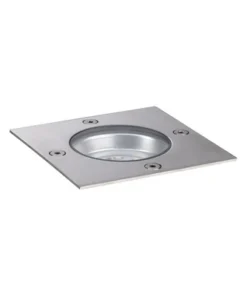 PAULMANN Plug & Shine Grondinbouwspot Vierkant IP65 24V Zilver