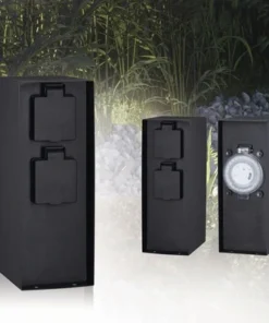 PAULMANN Buitenstopcontact Rio Vierkant 2-voudig Met Schakelklok Antraciet -Binnenverlichting Verkoopwinkel DV 8 10185612 01 4c CH 20200512114653