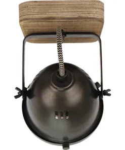 CHERICONI Plafondspot Bella 1-lichts Hout-grijs -Binnenverlichting Verkoopwinkel DV 8 10186303 05 4c NL 20201229104755