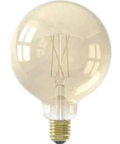 CALEX Smart LED Filament Lamp E27/7W G125 CCT Goud