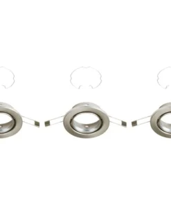 BRILONER Inbouwring Set 7110 Ø 86 Mm Nikkel Mat (excl. Lichtbron), 3 Stuks