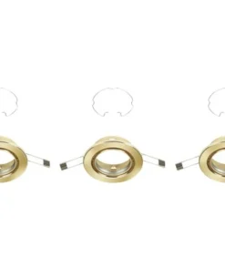 BRILONER Inbouwring Set 7110 Ø 86 Mm Messing (excl. Lichtbron), 3 Stuks